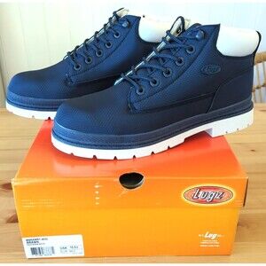 NEW in Box Lugz Men's Brawn Boot Ripstop Nylon Chukka Navy Blue Size 10.5
